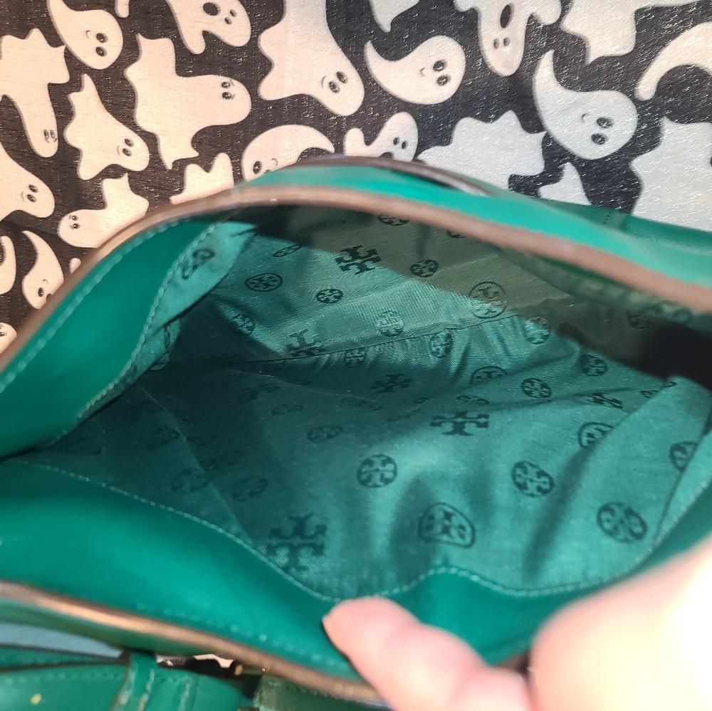 -Green Tory Burch purse vintage and gorgeous - Picture 4 of 10